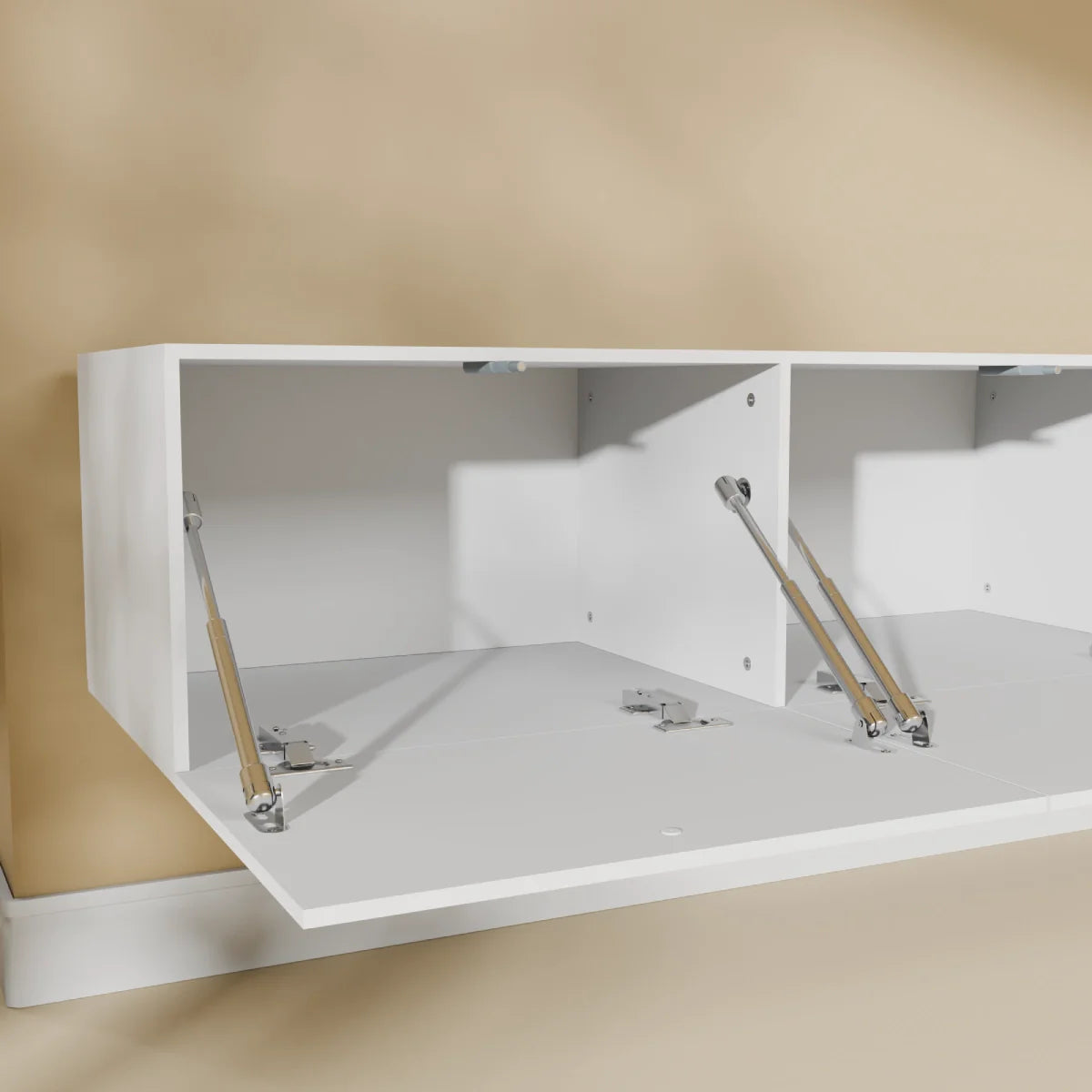 Mora TV Meubel Zwevend & Staand 300 cm Wit