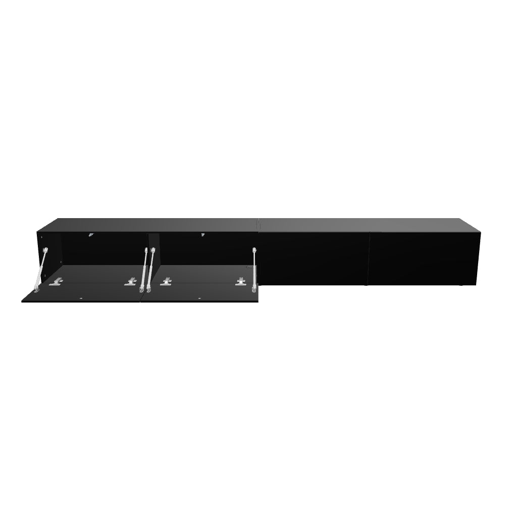 Mora TV Meubel Zwevend & Staand 240 cm Zwart