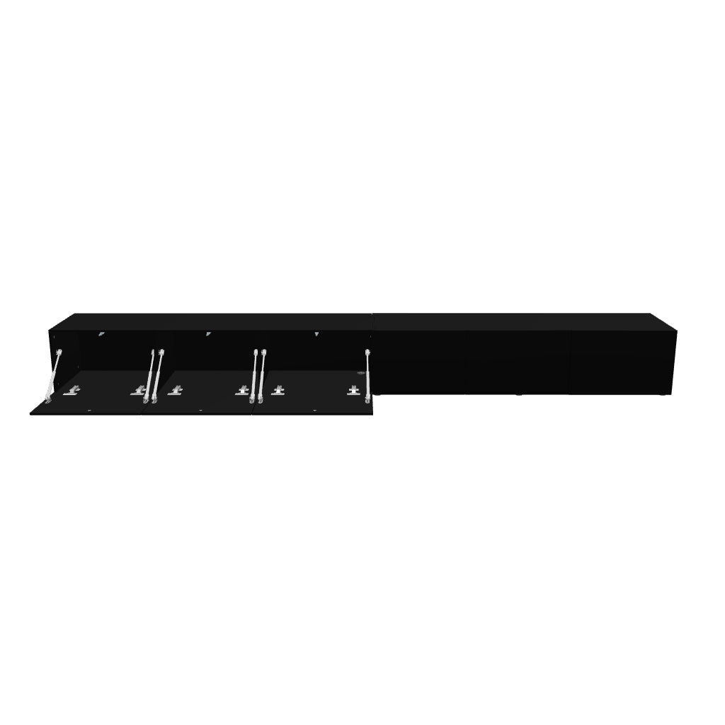 Mora TV Meubel Zwevend & Staand 280 cm Zwart