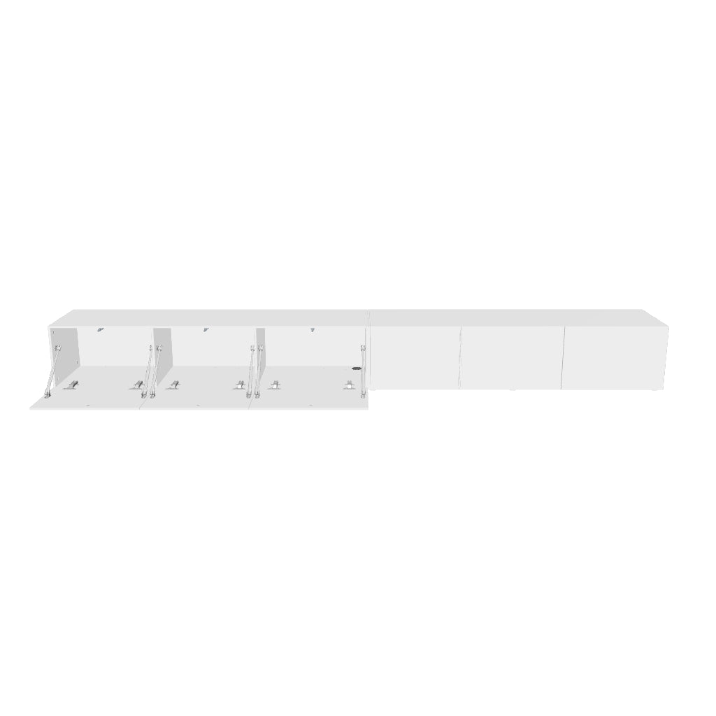 Mora TV Meubel Zwevend & Staand 280 cm Wit